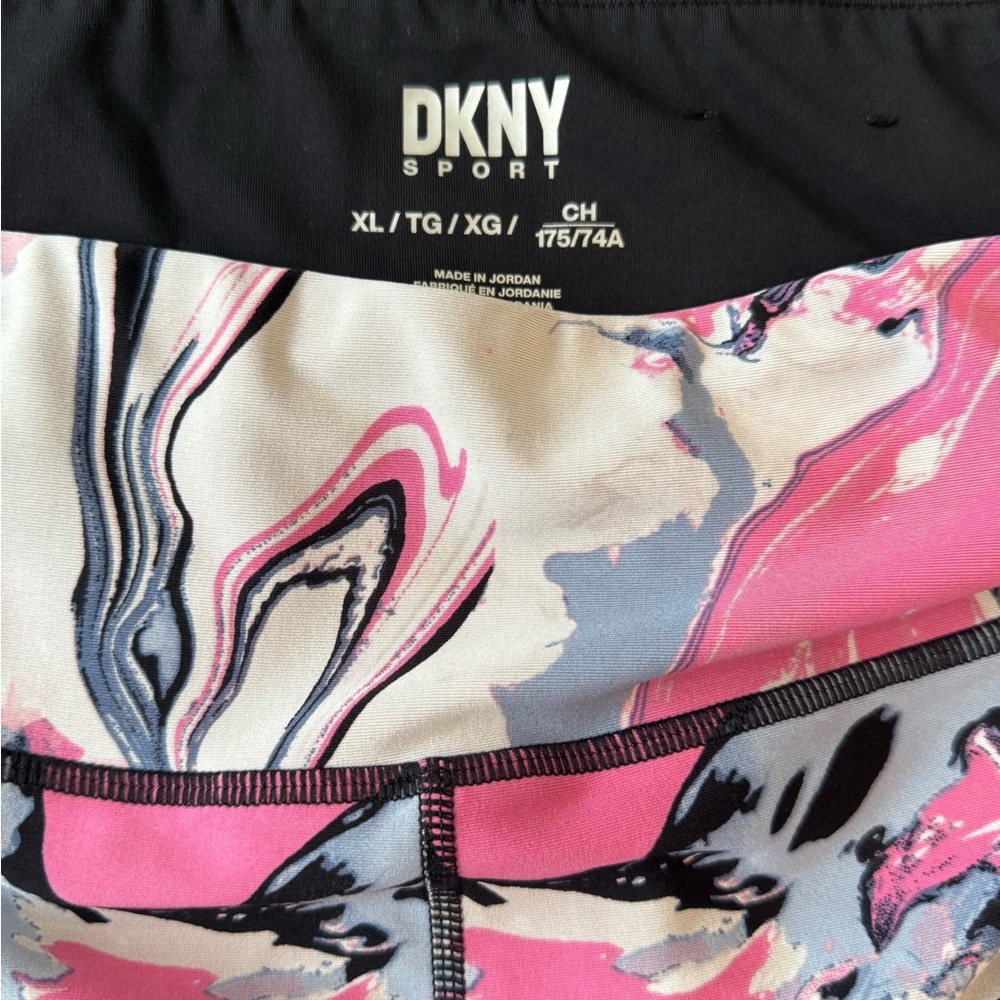 DKNY SPORT LOT of 3 patterned leggings 7/8 ankle length size XL X-Large - Picture 9 of 11
